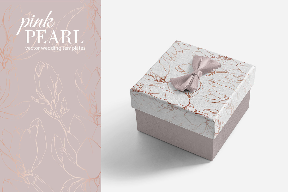 Pink Pearl wedding illustrations, an Invitation Template by L- design studio (Photo 8 of 9)