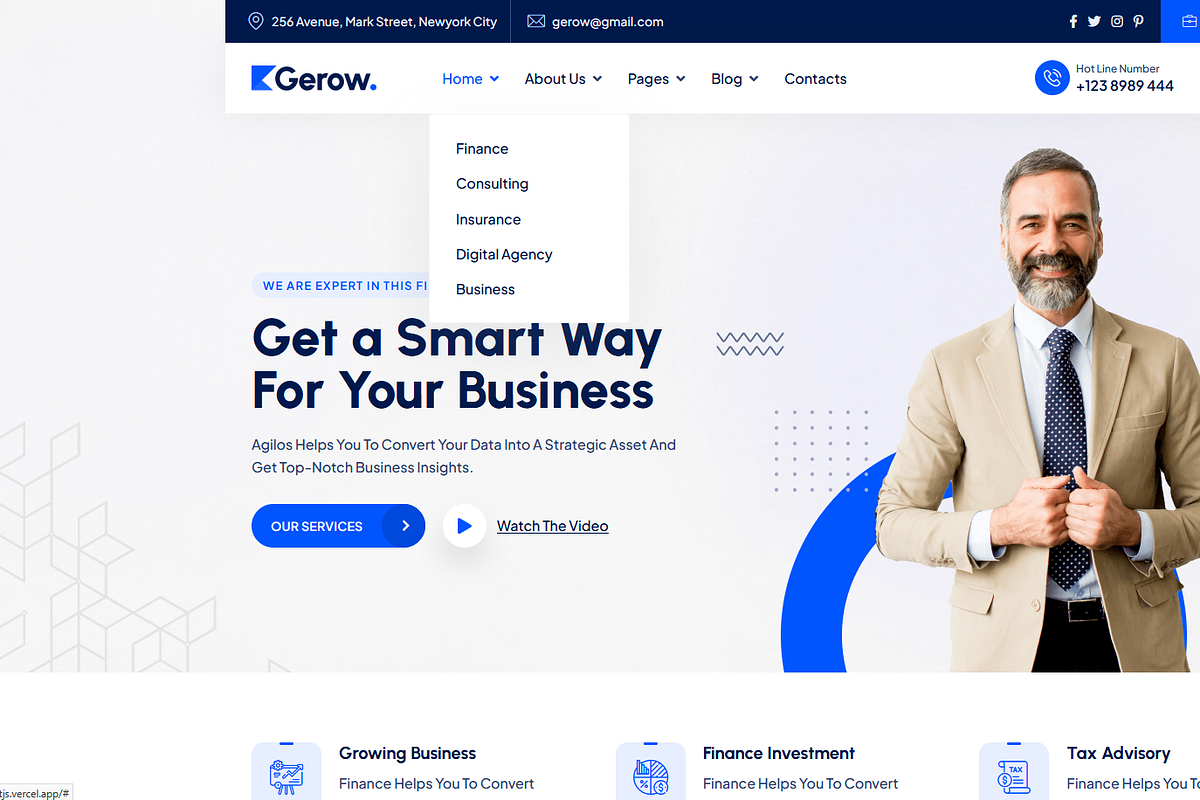 Gerow - Business Consulting NextJS, a React Template by AliThemes (Photo 2 of 2)