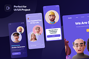 Facely v2 - MetaPeople 3D Avatar, a Characters & Person 3D Model by Illustraly Design (Thumbnail 5 of 6)