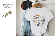 Shells, beach watercolor set., an Illustration by Larisa Maslova (Thumbnail 13 of 13)