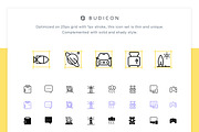 Budicon - 1335 pixel perfect icons, an Outline Icon by Budi (Thumbnail 1 of 2)