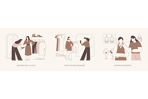 Shopping assistant isolated cartoon, a Person Illustration by Visual Generation