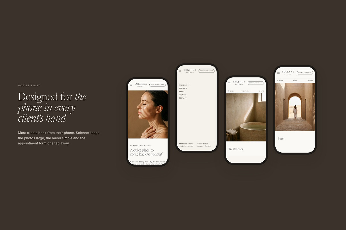 Solenne Spa & Beauty WordPress Theme, a WordPress Template by Tomasz Ganclerz (Photo 9 of 19)