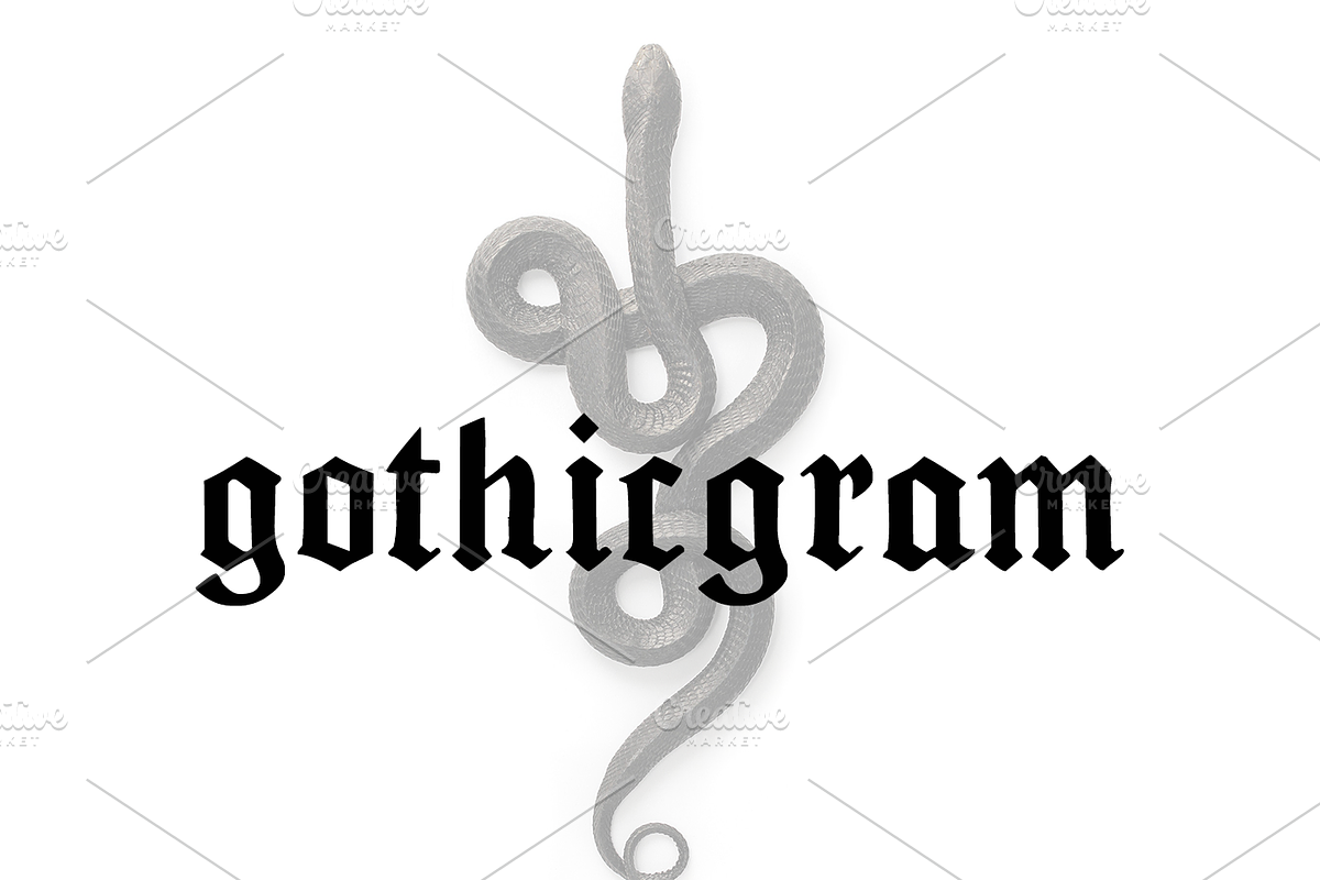 gothicgram font, a Blackletter Font by jsorondo98 (Photo 1 of 3)