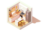 Vector isometric rooms, a Decorative Illustration by tele52 (Thumbnail 17 of 23)