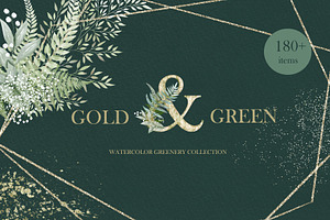 Gold and green