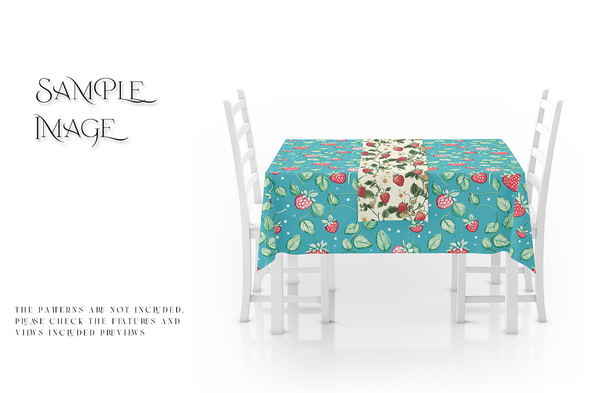 Tablecloth & Table Runner Mockups, a Household Mockup by mock-ups (Photo 11 of 21)