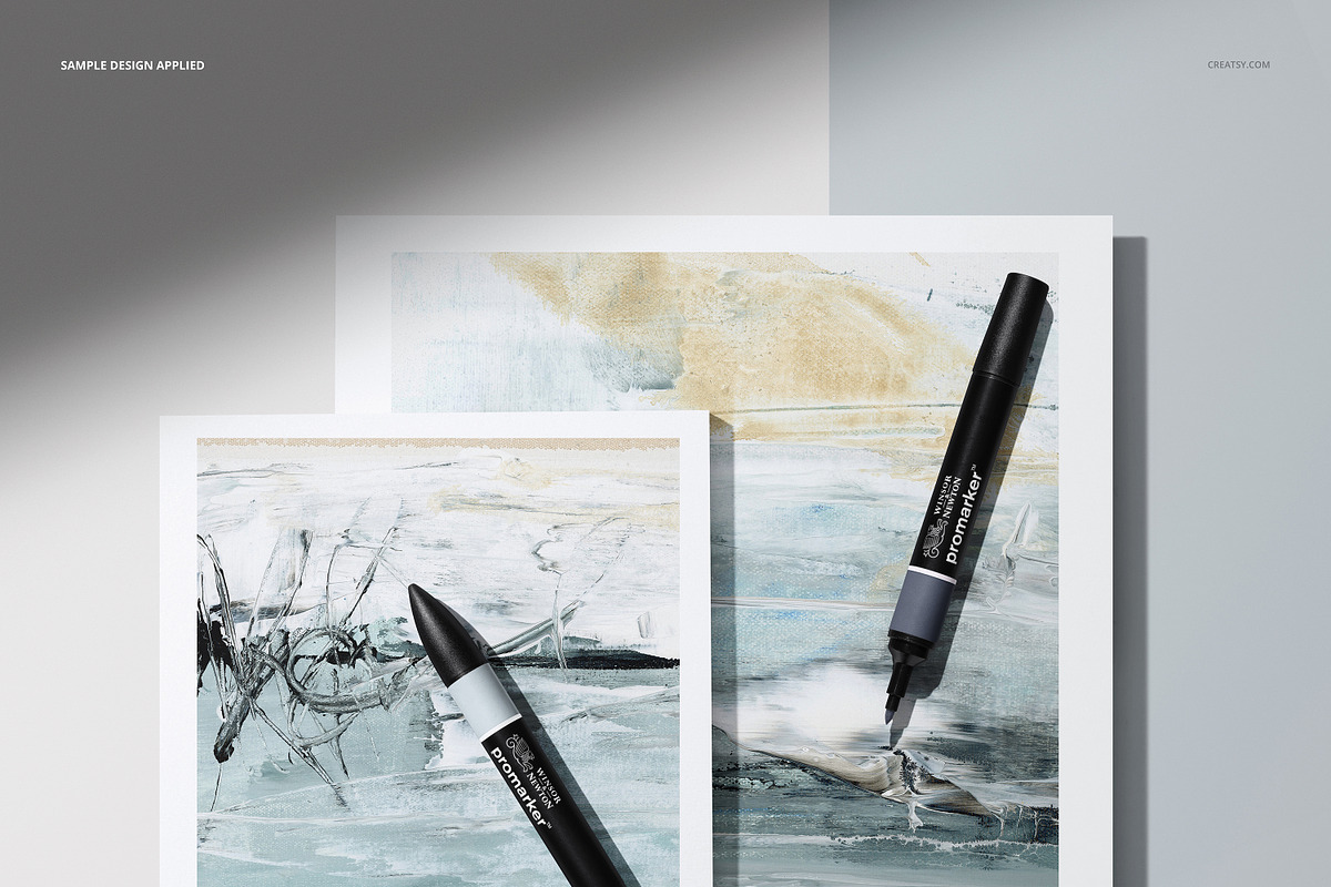 Colored Pencils & Paper Pads Mockup, a Pens & Pencil Mockup by creatsy5 (Photo 4 of 6)