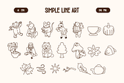 Cozy Whimsical Autumn Doodles, a Seasonal Illustration by Invisual Studio (Thumbnail 5 of 8)