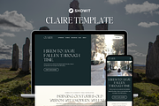 Claire - Showit Website Template, a Landing Page Template by The Lovely Geek (Thumbnail 1 of 4)