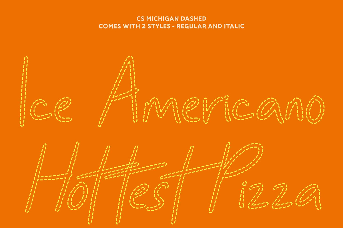 CS Michigan Dashed, a Handwritten Font by Craft Supply Co. (Photo 3 of 8)