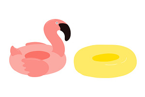 Pool float, flamingo float, an Object Illustration by sceptical cactus