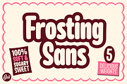 Frosting Sans Family, a Sans Serif Font by Jonathan Ball (Thumbnail 1 of 6)