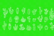 Cactus set, a Background Graphic by IPVector (Thumbnail 7 of 8)