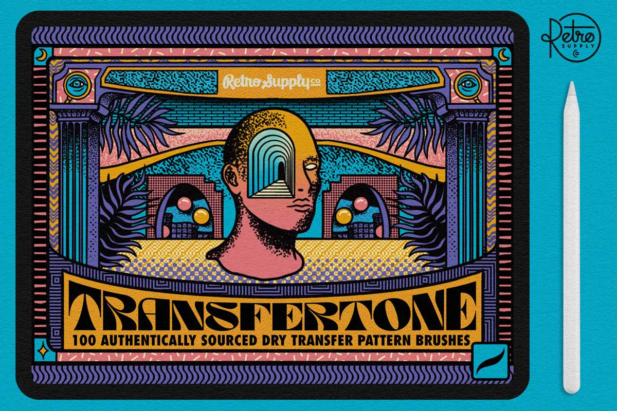 TransferTone | Procreate Brushes, a Brush Add-On by RetroSupply Co. (Photo 1 of 9)