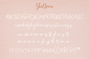 Shellome A Handmade Font