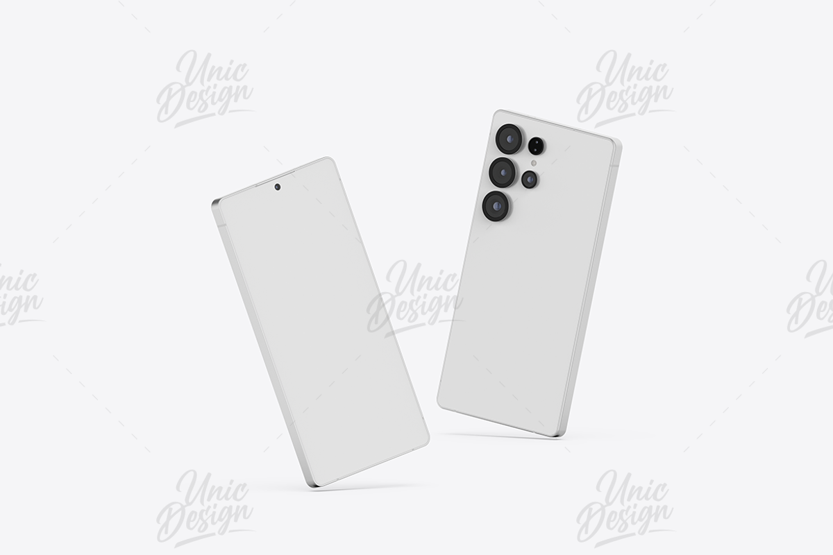 Samsung Galaxy S25 Ultra Mockup, an Android Mockup by UnicDesign (Photo 30 of 35)