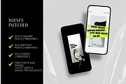 Bold Neon Social Media Templates, a Social Media Template by Row Creative (Thumbnail 2 of 10)