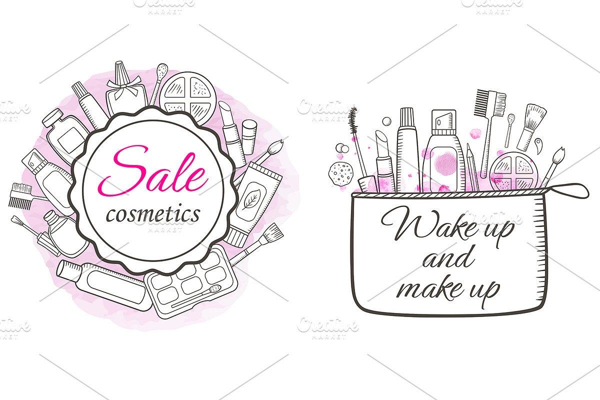 Cosmetics and Make Up Doodles, an Object Illustration by Artspace (Photo 5 of 5)