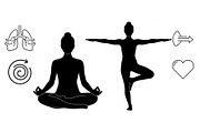 Yoga Meditation Silhouette Vector Bu, an Illustration by Artivon (Thumbnail 37 of 40)