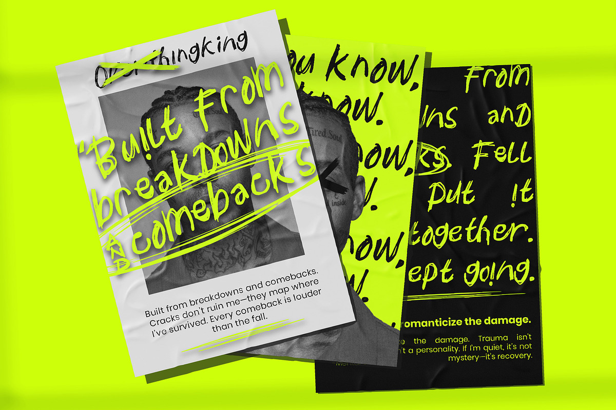Mental Sickness - Ink Scribble Font, a Handwritten Font by Inviline.co (Photo 7 of 10)