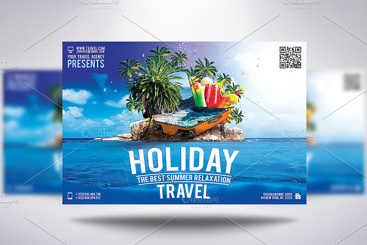 Holiday Travel Flyer, a Flyer Template by CREATIVE DUDE (Photo 1 of 8)