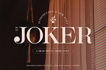 Joker Elegant Serif Font Typeface