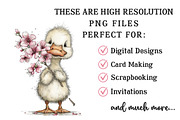 Whimsical Spring Goose Clipart, an Illustration by OK Design (Thumbnail 5 of 6)
