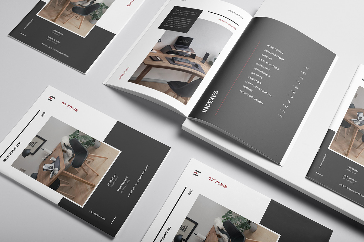 Project Proposal Template, a Brochure Template by DesignCrest (Photo 5 of 13)