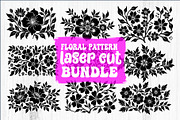 Floral Pattern Laser Cut Design Bund, an Object Graphic by Designs_River (Thumbnail 1 of 10)