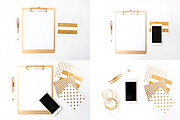 Gold Luxe Product Mockup Bundle, an iPhone Mockup by Made By  Marisa (Thumbnail 2 of 3)