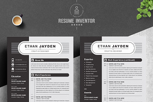 Black & White Resume Template