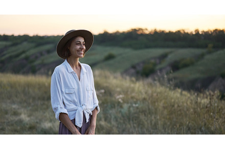 Femininity stylish lady in beautiful, a Person Photo by vitaliymateha photography