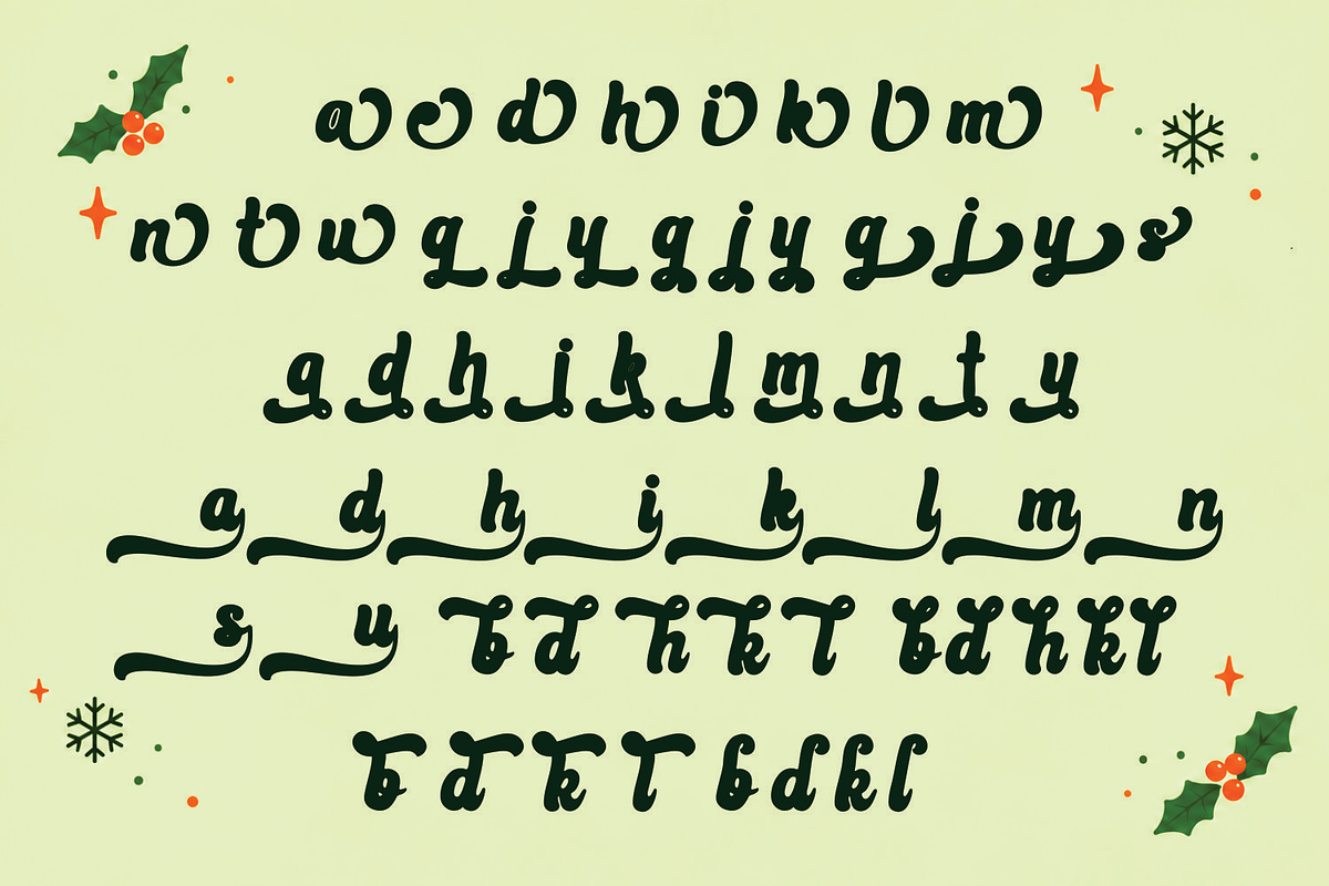 Christmas Font - Beloved Holiday, a Script Font by Mozatype (Photo 9 of 9)