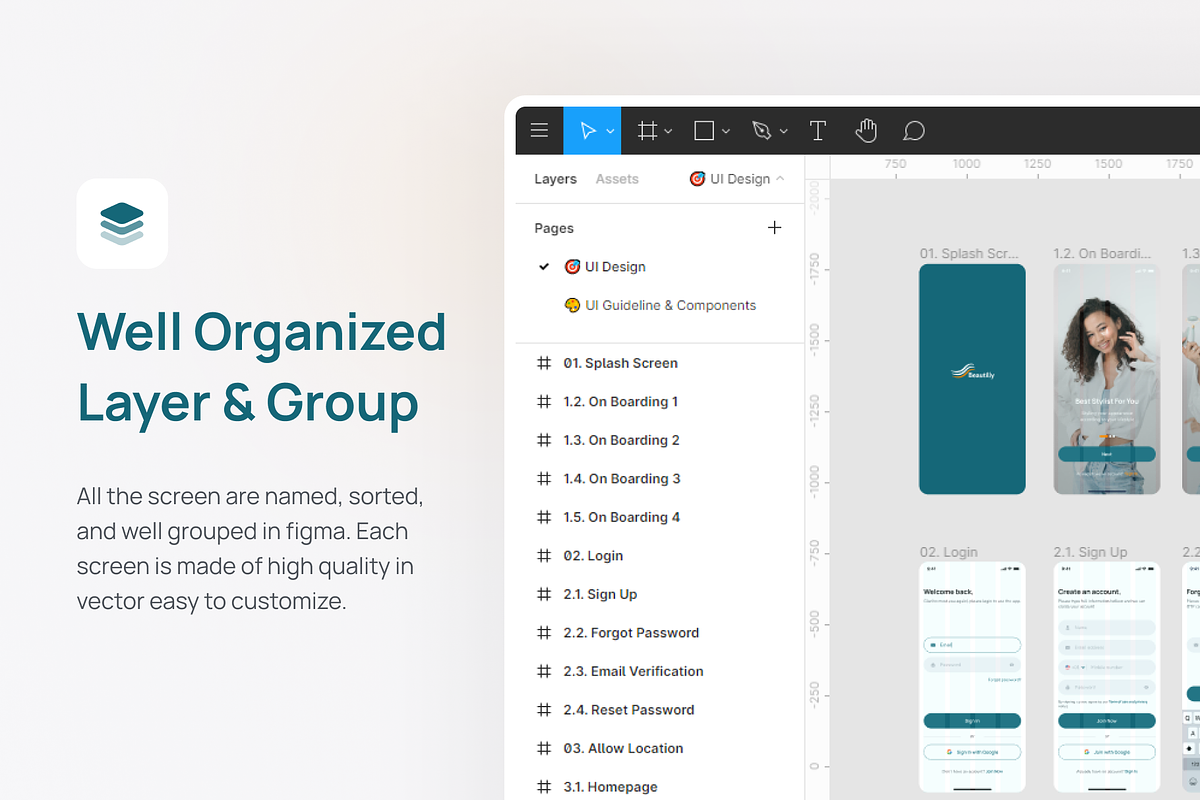 Beautilly - Salon & Beauty UI Kit, an UI Kit Template by dhuhacreative (Photo 3 of 8)