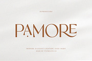 Pamore | Elegant Ligature Sans Serif, a Sans Serif Font by Typoraith Co (Thumbnail 1 of 13)
