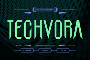 Techvora Creative Techno Font