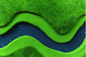 Overhead perspective of Delta Sierpe, a Nature Photo by ZinetroN