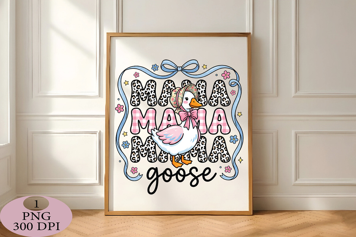 Floral Mama Goose Png, Mama Goose, an Illustration by Daily.Designs (Photo 5 of 5)