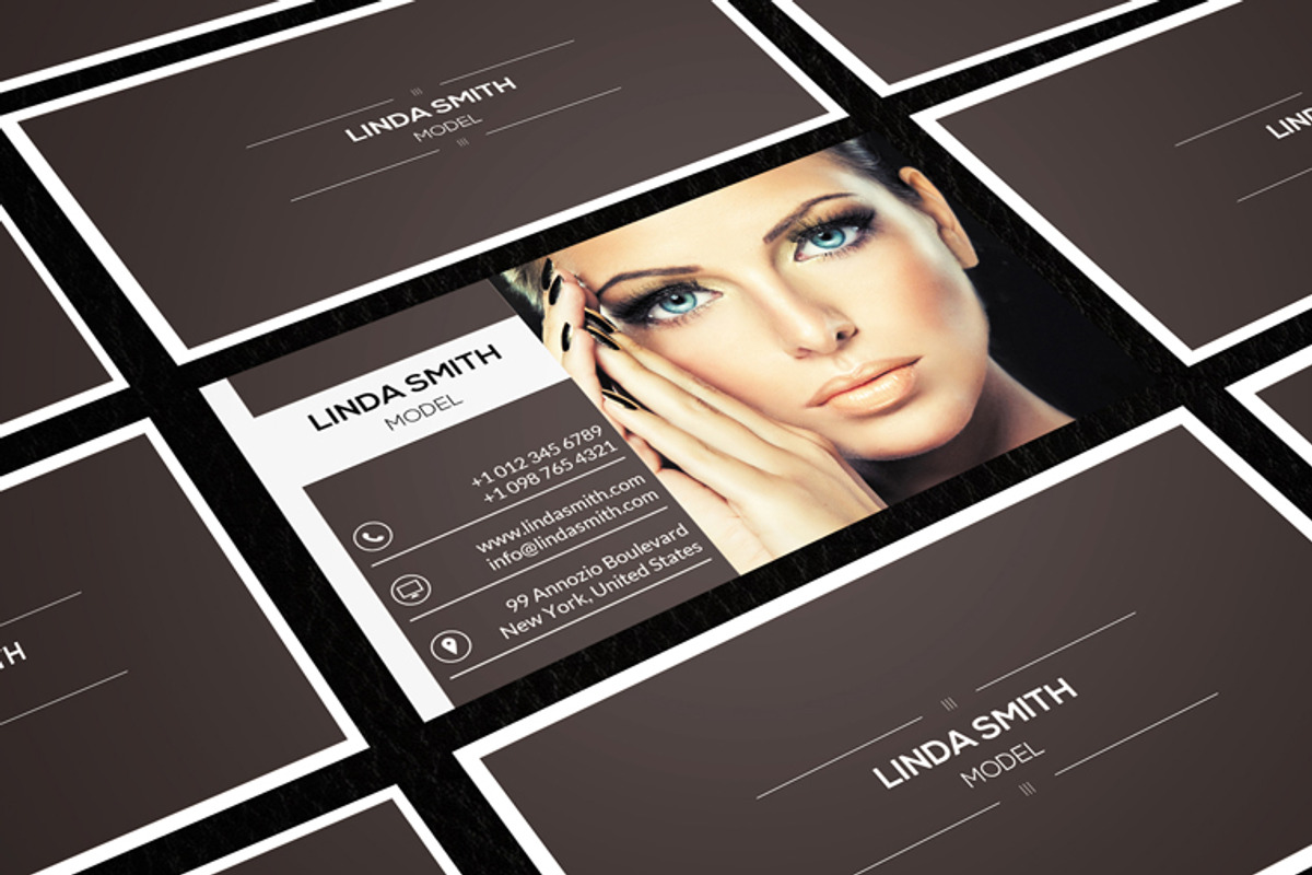 Model Card CM166, a Business Card Template by annozio (Photo 4 of 4)