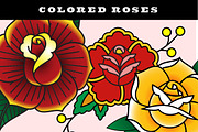 American Traditional Vector Rose, an Illustration by Slevin ID (Thumbnail 3 of 4)