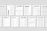 Habit tracker Printable Bundle, a Stationery Template by The Chaos Project (Thumbnail 5 of 9)