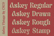 Askey Vintage, a Sans Serif Font by Craft Supply Co. (Thumbnail 5 of 8)