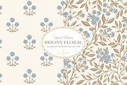 Farmhouse Blue Beige Floral Patterns, a Pattern Graphic by Eclectic Anthology (Thumbnail 3 of 12)