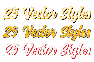 3D Vector Styles For Illustrator