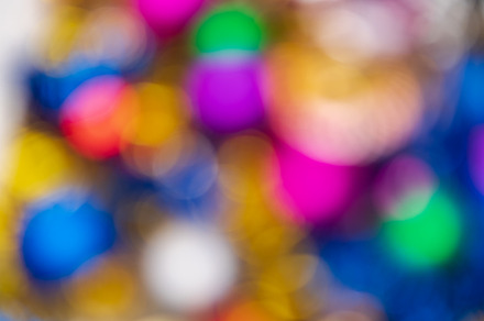 Defocused Xmas balls blurry bokeh, a Holiday Photo by Alexander-Piragis