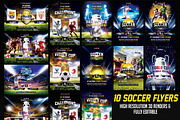 Soccer Flyers Bundle 10 in 1, a Flyer Template by Basez Flyers (Thumbnail 1 of 11)