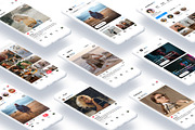 Instagram Template Mockup Adobe XD, a Social Media Template by Dilshod Sobirov (Thumbnail 1 of 13)