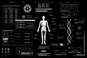Futuristic Medical HUD Pack, an Object Graphic by SergeyBitos (Thumbnail 4 of 6)