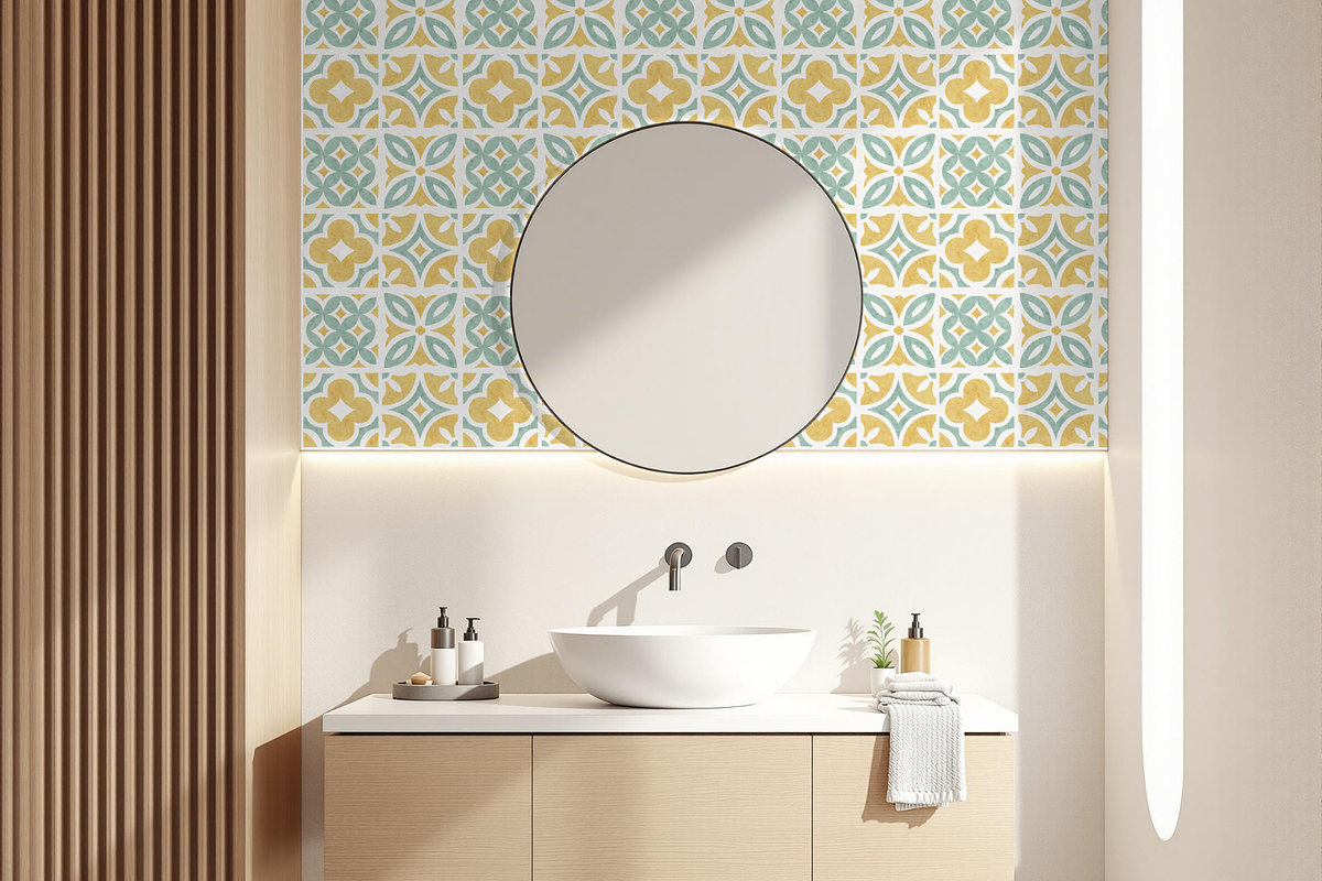 Sunlit Sage Mosaic Seamless Pattern, a Pattern Graphic by OwlAndFern (Photo 15 of 15)